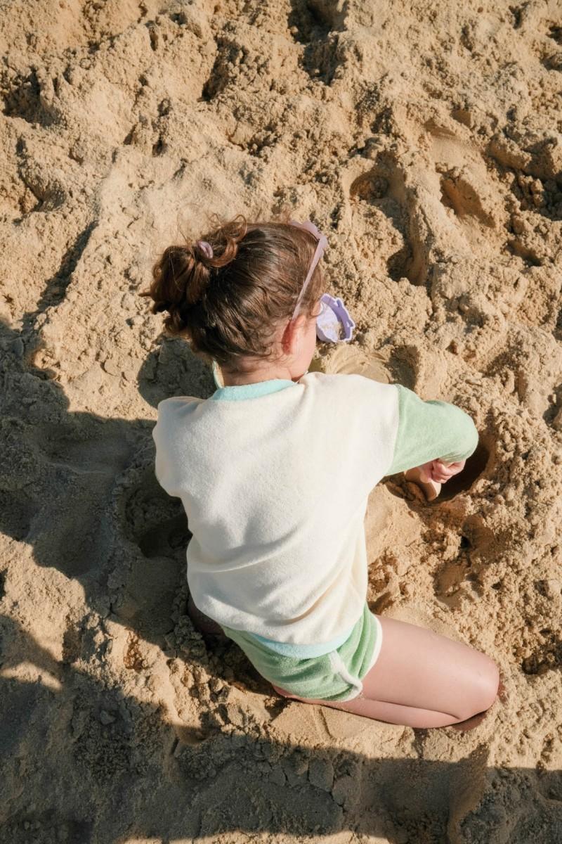 Pantaï Short Kids Greenwave