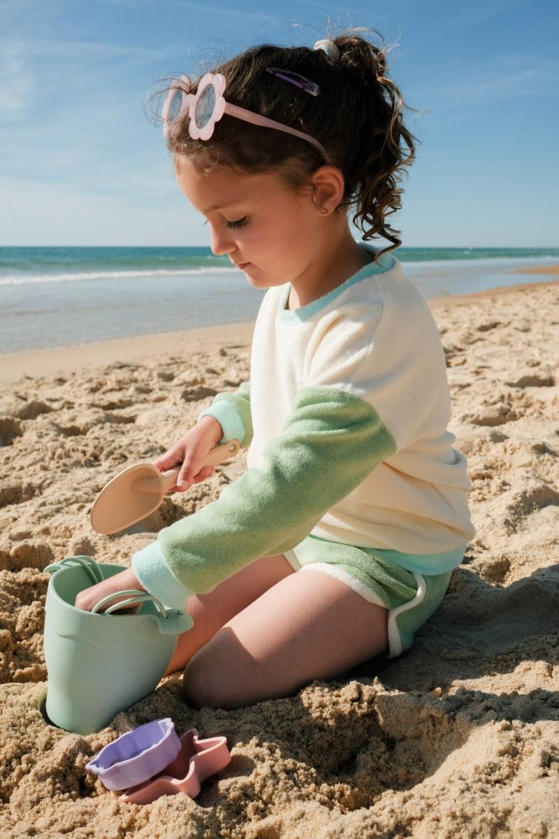 Pantaï Short Kids Greenwave