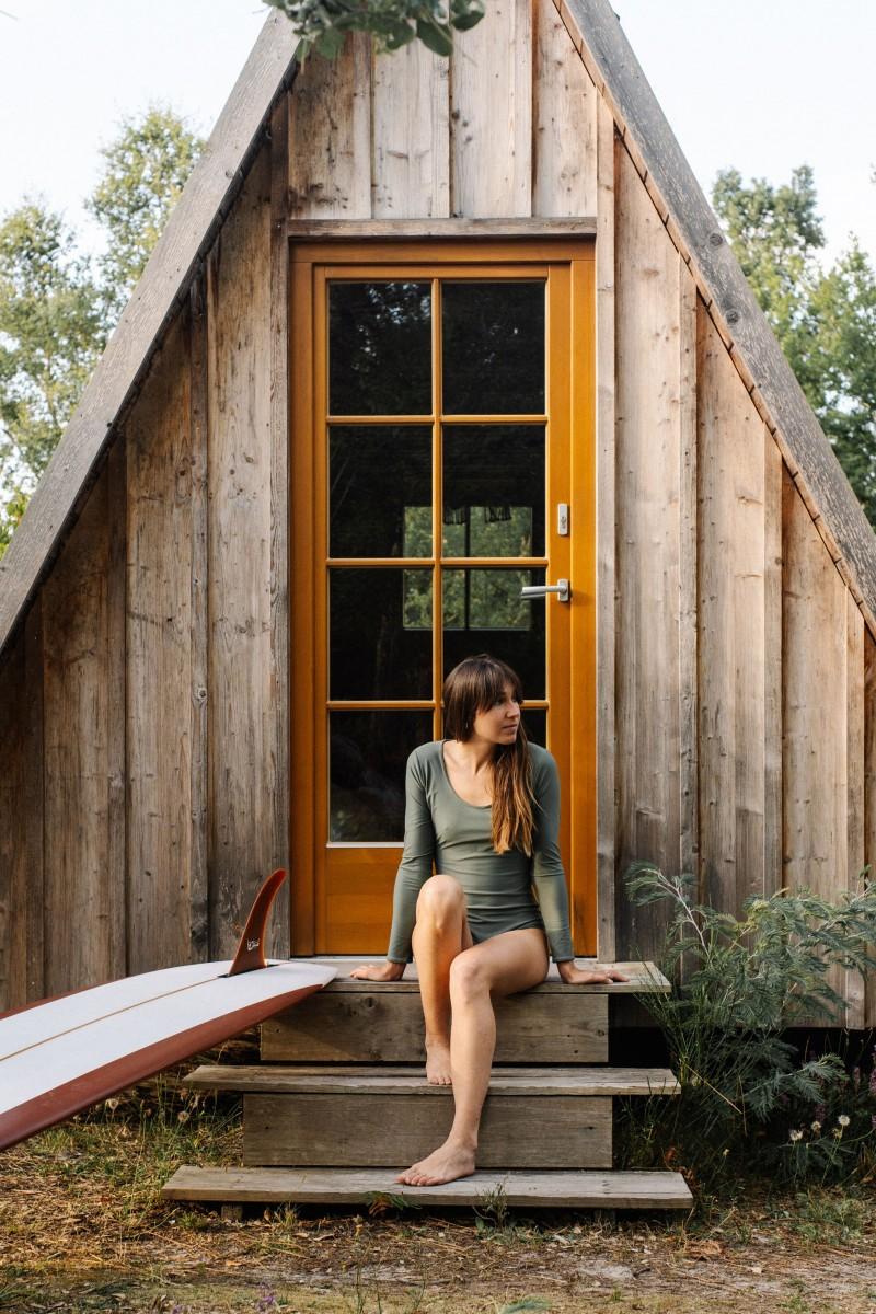 Pantaï Surfsuit Kaki