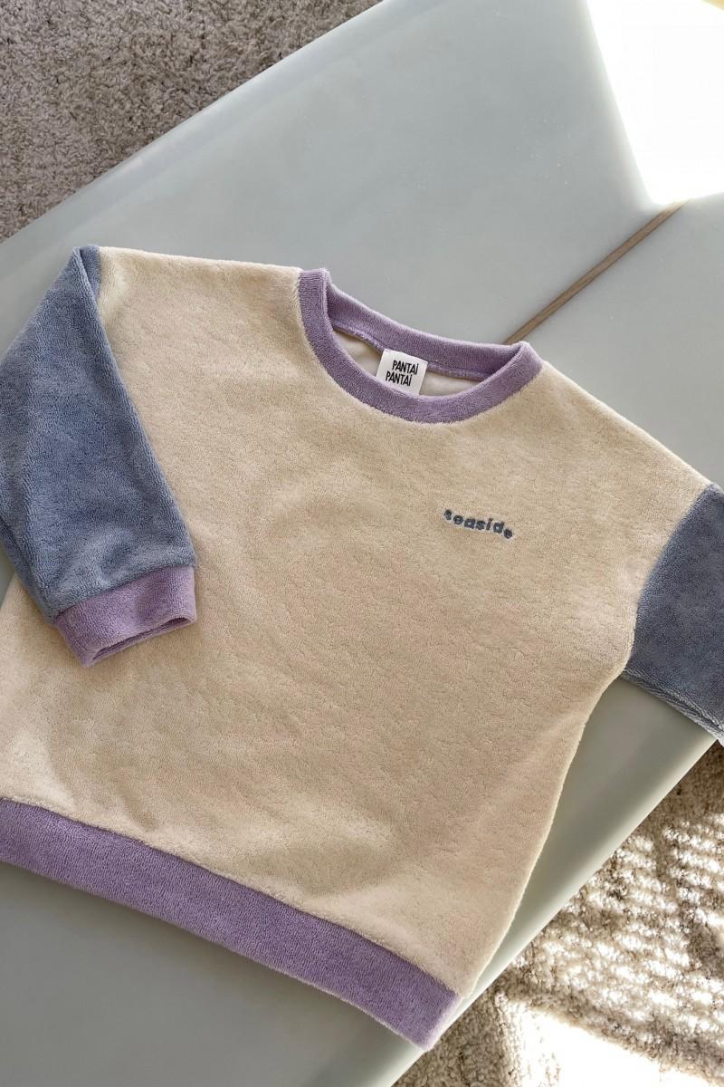 Pantaï Sweat Colorblock Dusty Blue