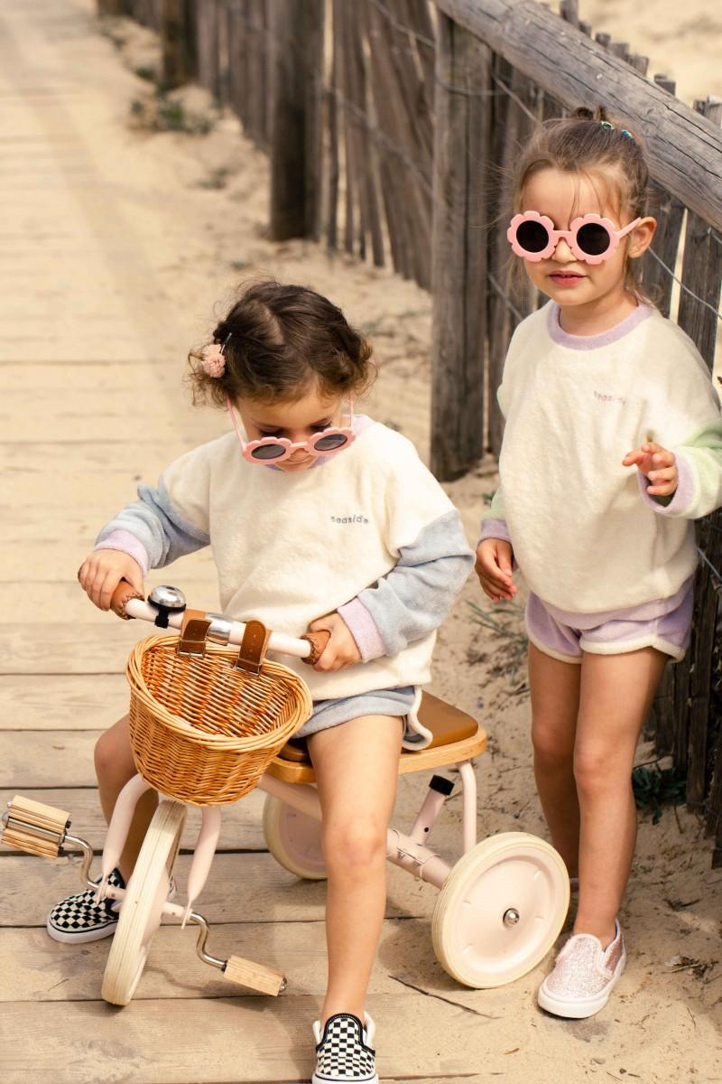 pantaï Sweat colorblock lime