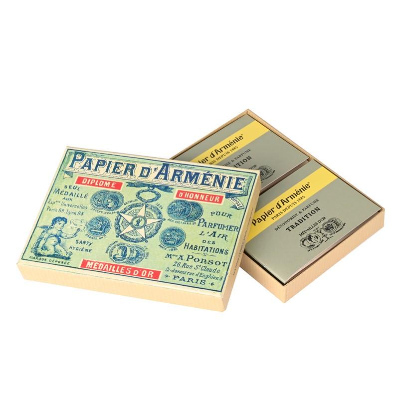 papier d'arménie BOITE 1900Le must 12 carnets mythiques dans leur coffret d’époque