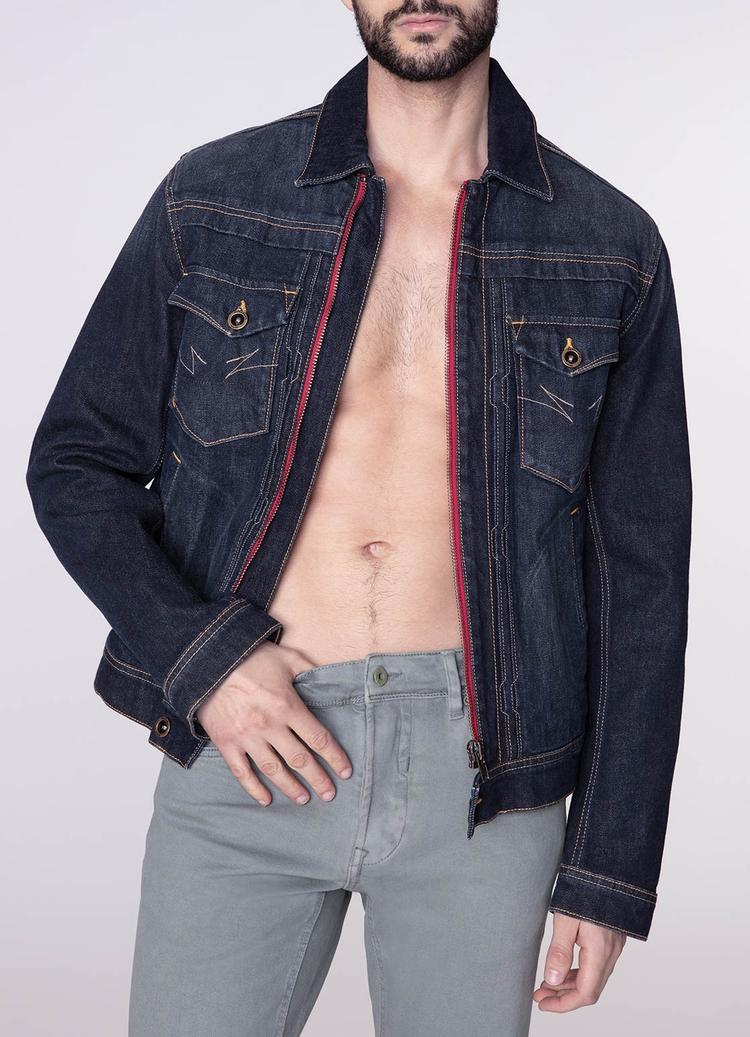 parasuco VESTE EN DENIM AVEC FERMETURE ÉCLAIR