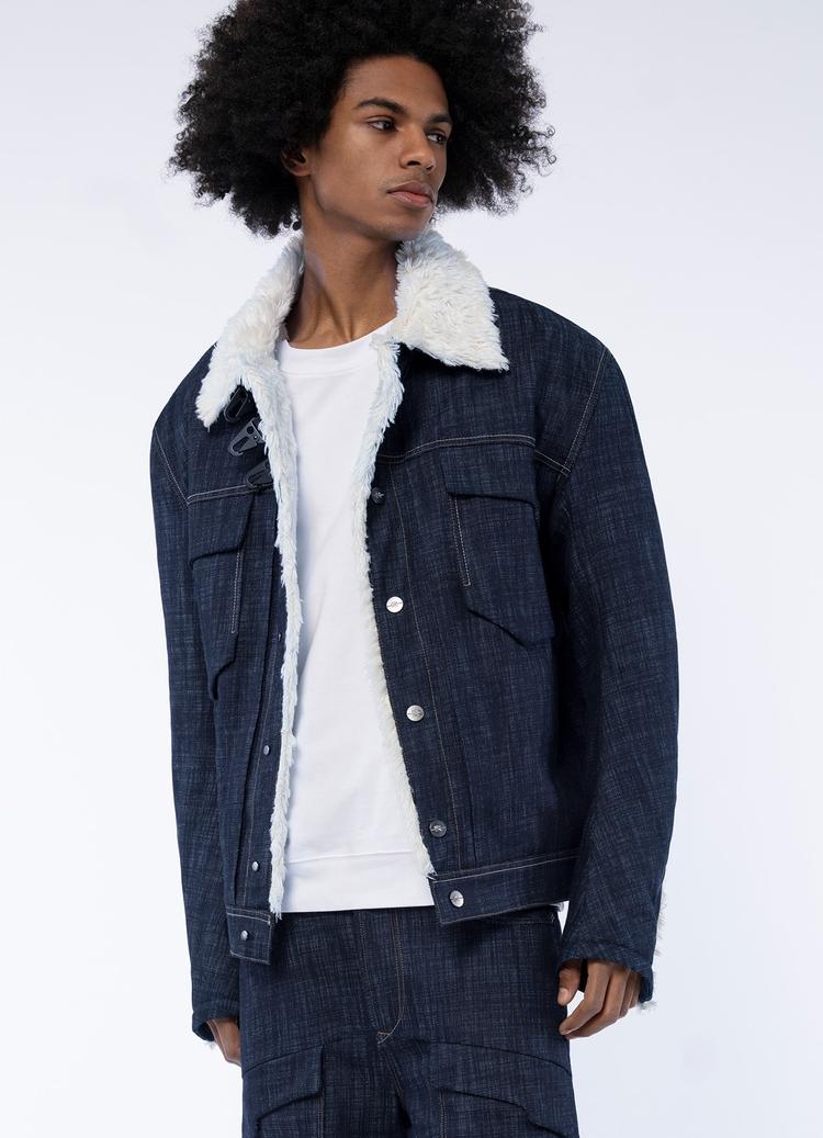 parasuco VESTE EN DENIM AVEC SHERPA