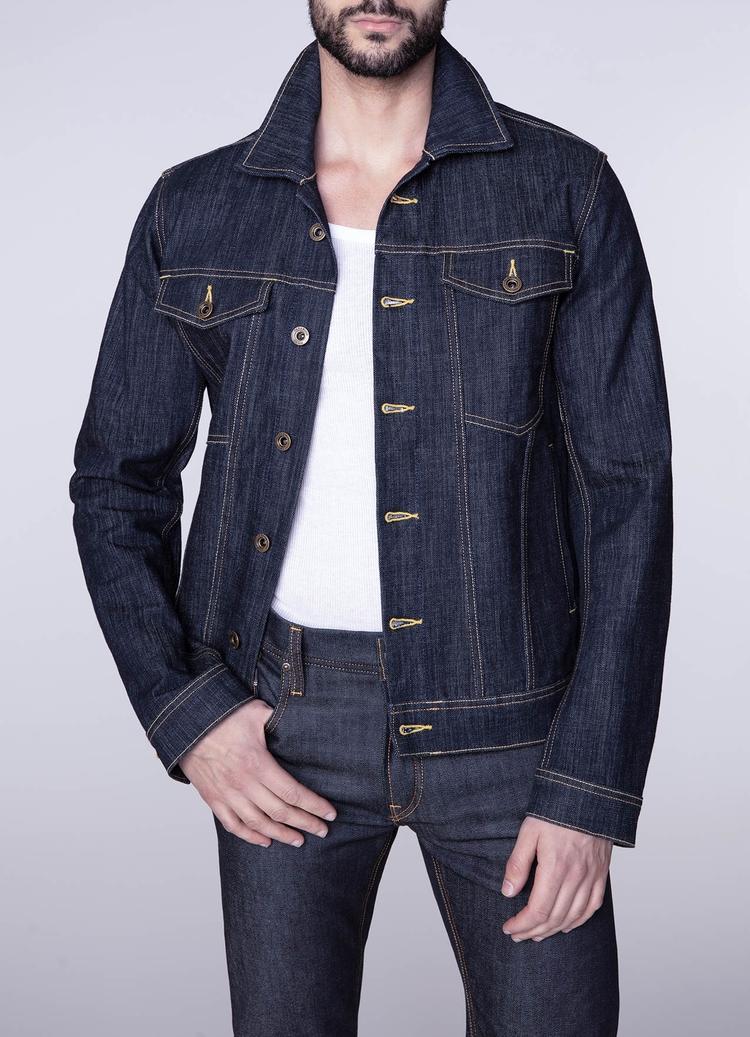 parasuco VESTE EN DENIM BRUTE INDIGO