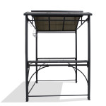 Paris Prix Abri Barbecue "Toit Aéré" 240cm Gris Anthracite