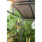 Paris Prix Abri Barbecue "Toit Aéré" 240cm Gris Anthracite