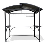 paris prix Abri Barbecue "Toit Aéré" 240cm Gris Anthracite