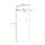 Paris Prix Aménagement Dressing "Armario" 157cm Chêne