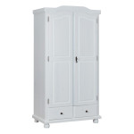 paris prix Armoire 2 Portes & 2 Tiroirs "Cama" 198cm Blanc