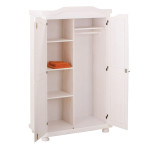 Paris Prix Armoire 2 Portes Bois "Cardaillac" 180cm Blanc