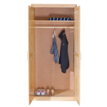 Paris Prix Armoire 2 Portes Bois Massif "Angel" 190cm Naturel