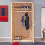 Paris Prix Armoire 2 Portes Bois Massif "Angel" 190cm Naturel