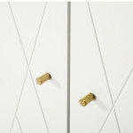 Paris Prix Armoire 2 Portes Design "Mian" 190cm Blanc