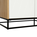 Paris Prix Armoire 2 Portes Design "Mian" 190cm Blanc