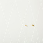 Paris Prix Armoire 2 Portes Design "Mian" 190cm Blanc