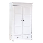 paris prix Armoire 2 Portes en Bois "Coraze" 199cm Blanc