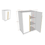 Paris Prix Armoire 2 Portes "London" 116cm Anthracite