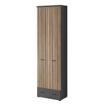 paris prix Armoire 2 Portes "Marco" 203cm Naturel & Gris