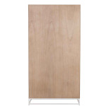 Paris Prix Armoire 2 Portes "Miraza" 185cm Naturel & Blanc