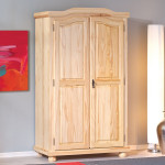 Paris Prix Armoire 2 Portes Pin "Cardaillac" 180cm Naturel