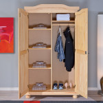Paris Prix Armoire 2 Portes Pin "Cardaillac" 180cm Naturel