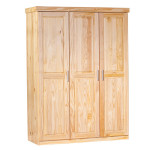 paris prix Armoire Bois 3 Portes "Angel" 190cm Naturel