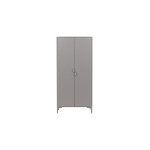 Paris Prix Armoire Design 2 Portes "Piring" 85cm Gris Clair