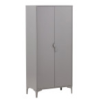 paris prix Armoire Design 2 Portes "Piring" 85cm Gris Clair