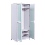 Paris Prix Armoire Enfant 2 Portes "Paty" 205cm Vert Sauge