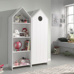 Paris Prix Armoire Enfant 4 Niveaux "Casami" 171cm Blanc