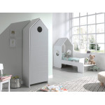 Paris Prix Armoire Enfant 4 Niveaux "Casami" 171cm Gris