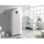 Paris Prix Armoire Enfant 4 Niveaux "Casami" 171cm Rose