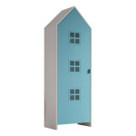 paris prix Armoire Enfant Maison "Casami Bruges" 171cm Bleu