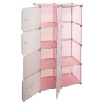 Paris Prix Armoire Penderie Enfants "Univers" 124cm Rose