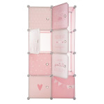 Paris Prix Armoire Penderie Enfants "Univers" 124cm Rose