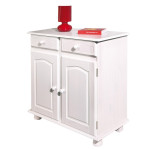 Paris Prix Bahut 2 Portes & 2 Tiroirs Bois "Alienor" 88cm Blanc