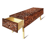 Paris Prix Banc 2 Tiroirs Design "Jodipa" 140cm Cuivre