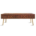 paris prix Banc 2 Tiroirs Design "Jodipa" 140cm Cuivre