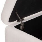 Paris Prix Banc & Coffre De Rangement "Aurora" 100cm Blanc