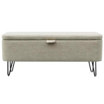 paris prix Banc & Coffre de Rangement "Bout Lit" 111cm Naturel