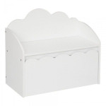 paris prix Banc & Coffre de Rangement "Douceur" 60cm Blanc