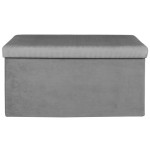 paris prix Banc & Coffre de Rangement "Giulia" 77cm Gris