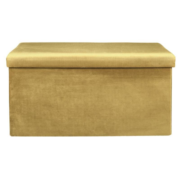 Paris Prix Banc & Coffre De Rangement "Giulia" 77cm Jaune