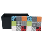 Paris Prix Banc & Coffre De Rangement "Patchwork" 76cm Multicolore