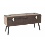 paris prix Banc & Coffre de Rangement "Valise" 106cm Taupe