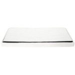 Paris Prix Banc Coffre Pliable Côtelé "Scott" 76cm Beige