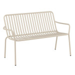 paris prix Banc de Jardin en Métal "Peking" 130cm Beige