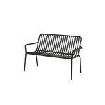 Paris Prix Banc De Jardin En Métal "Peking" 130cm Noir
