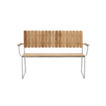 Paris Prix Banc De Jardin En Teck "Holmsund" 122cm Naturel